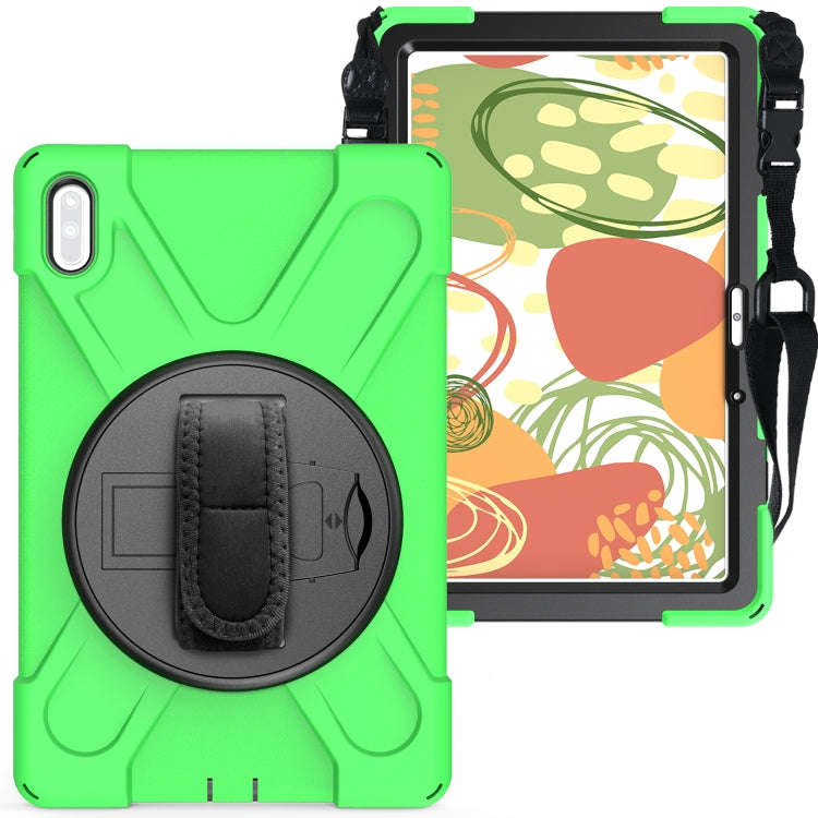 For Huawei Matepad 10.4 inch Shockproof Colorful Silicone + PC Protective Case with Holder & Shou...