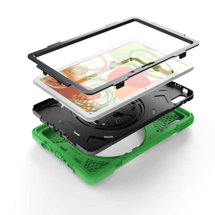 For Huawei Matepad 10.4 inch Shockproof Colorful Silicone + PC Protective Case with Holder & Shou...