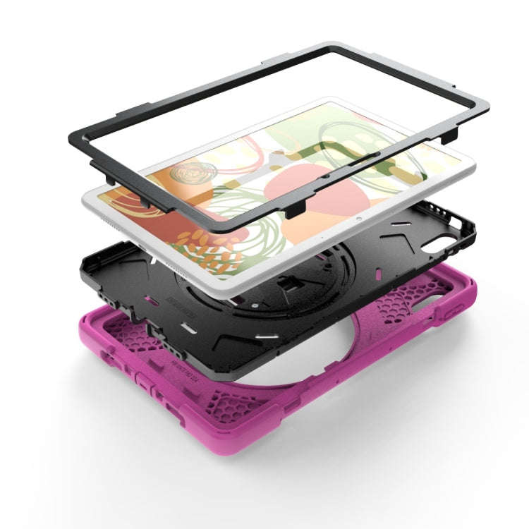 For Huawei Matepad 10.4 inch Shockproof Colorful Silicone + PC Protective Case with Holder & Shou...