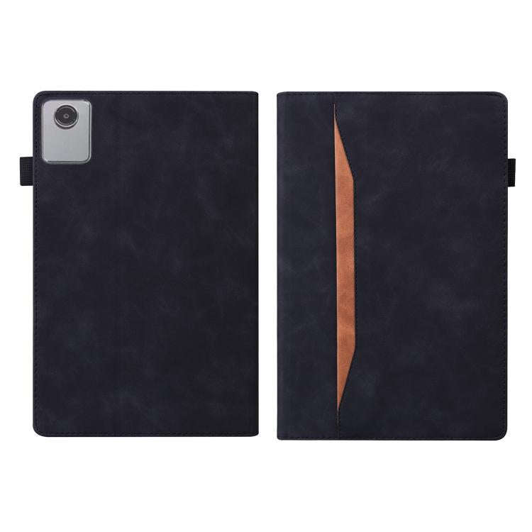 For Lenovo Xiaoxin Pad 11 2025 Splicing Shockproof Leather Tablet Case(Black)
