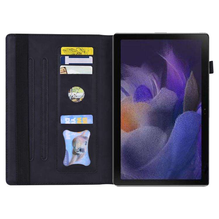 For Lenovo Xiaoxin Pad 11 2025 Splicing Shockproof Leather Tablet Case(Black)