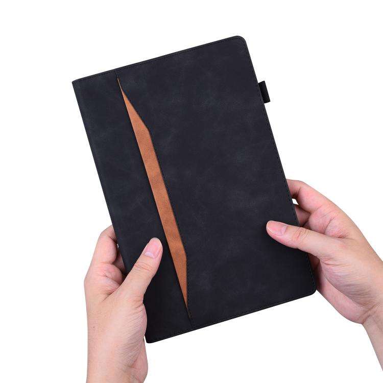 For Lenovo Xiaoxin Pad 11 2025 Splicing Shockproof Leather Tablet Case(Black)