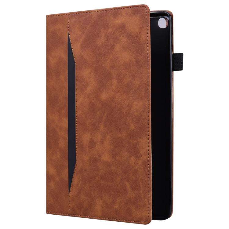 For Lenovo Xiaoxin Pad 11 2025 Splicing Shockproof Leather Tablet Case(Brown)