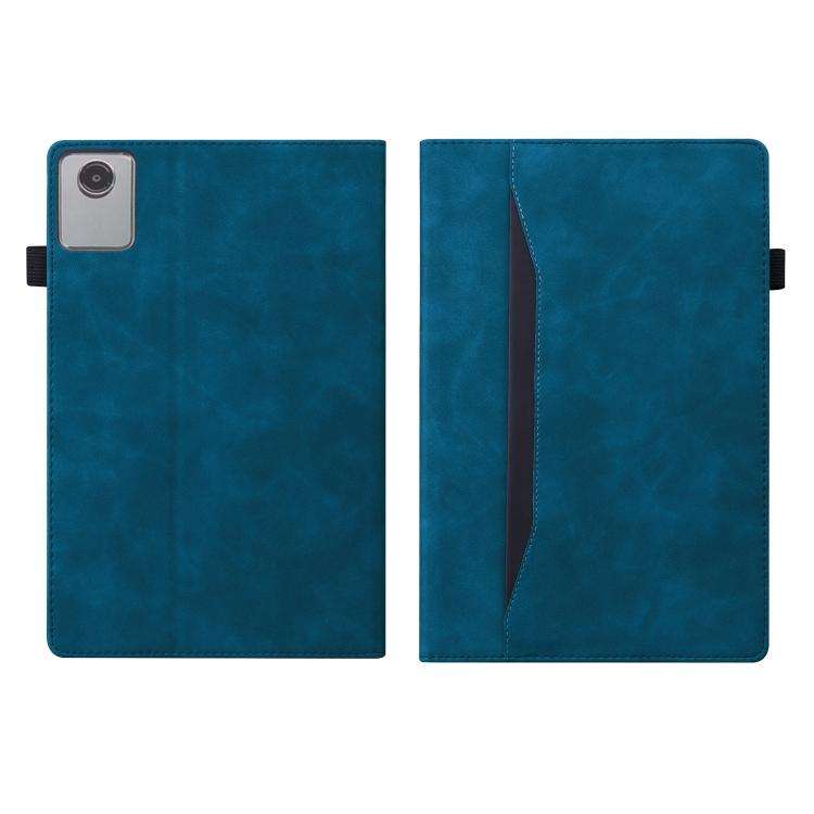For Lenovo Xiaoxin Pad 11 2025 Splicing Shockproof Leather Tablet Case(Blue)