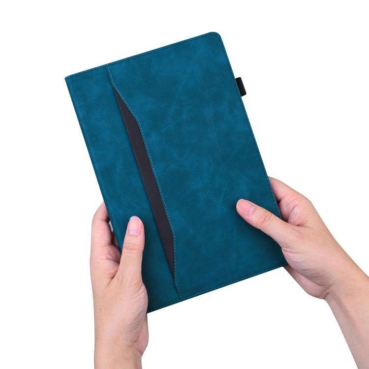 For Lenovo Xiaoxin Pad 11 2025 Splicing Shockproof Leather Tablet Case(Blue)