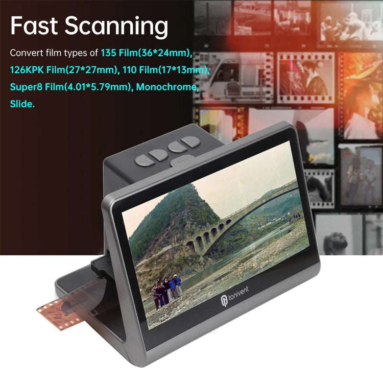 Tonivent TON172 22 Mega Pixels 7 inch HD Screen Film Scanner(EU Plug)