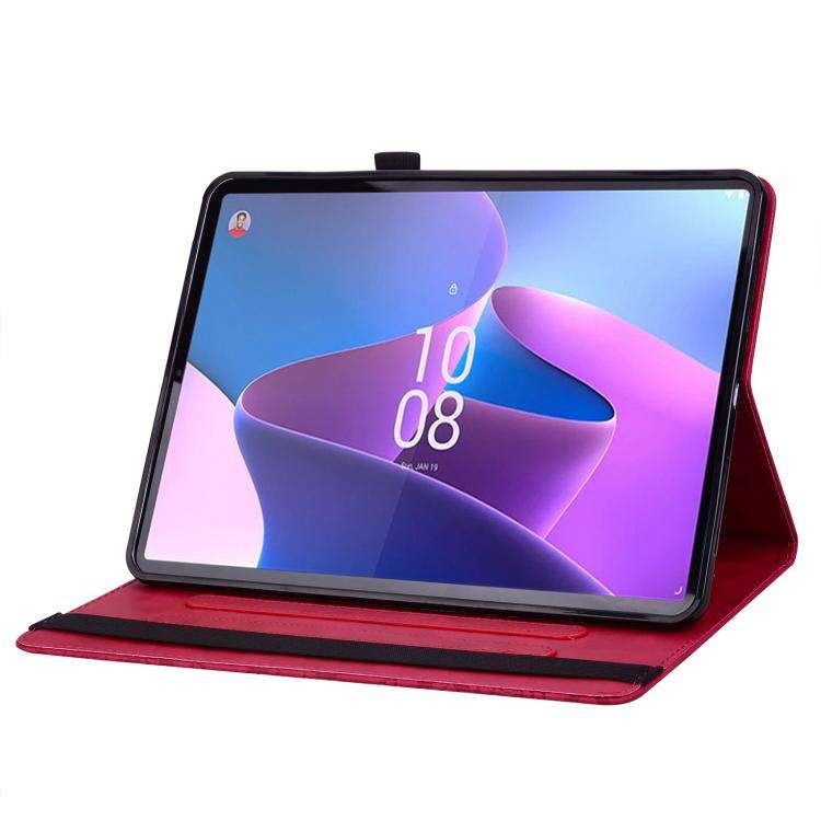 For Lenovo Xiaoxin Pad 11 2025 Calf Texture Embossed Leather Tablet Case(Red)