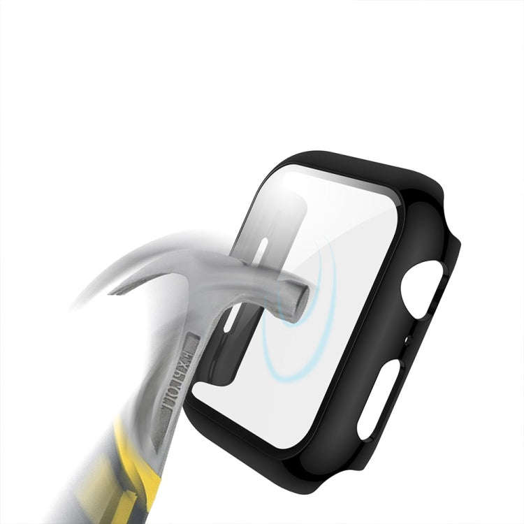 For Apple Watch Series 3 & 2 & 1 38mm Electroplated PC Case + Tempered Film Integrated Protective...