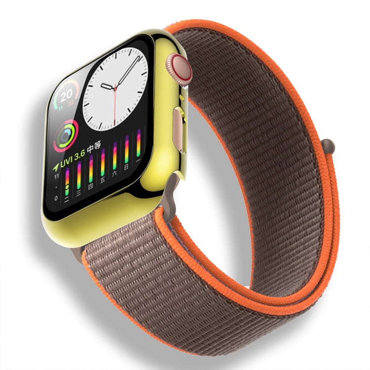 For Apple Watch Series 3 & 2 & 1 38mm Electroplated PC Case + Tempered Film Integrated Protective...