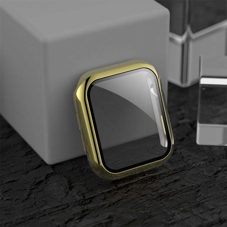For Apple Watch Series 3 & 2 & 1 38mm Electroplated PC Case + Tempered Film Integrated Protective...