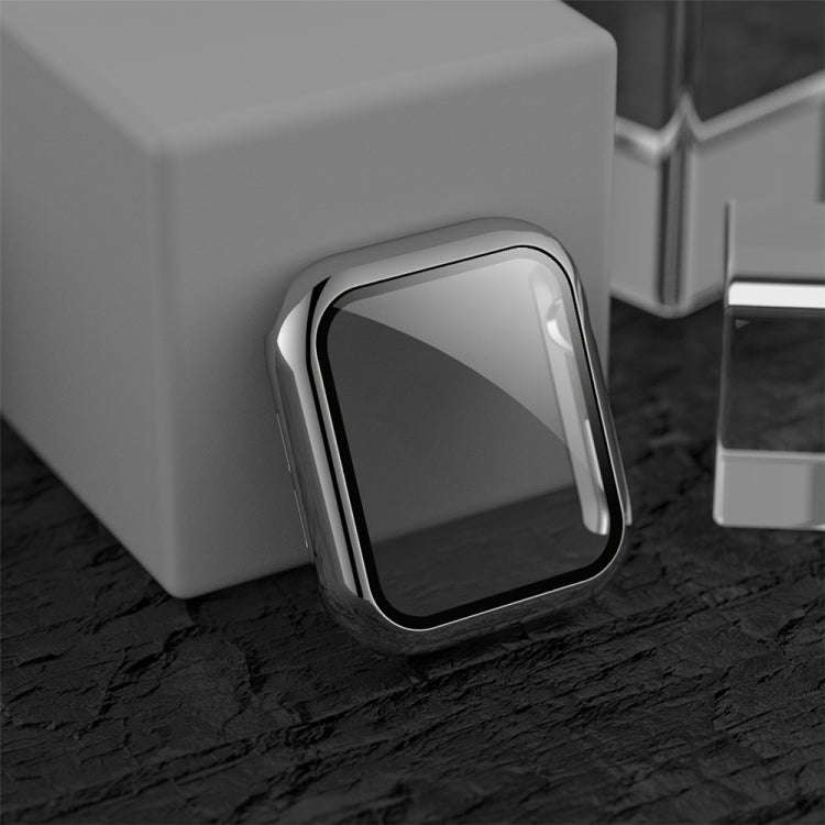 For Apple Watch Series 3 & 2 & 1 38mm Electroplated PC Case + Tempered Film Integrated Protective...