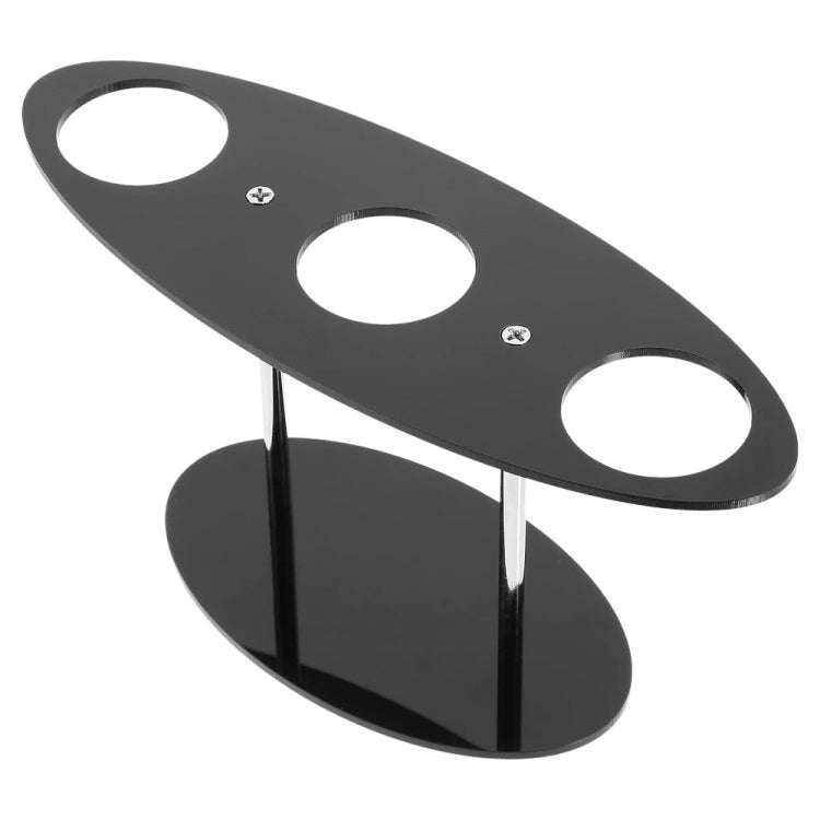 YX035 Acrylic Ice Cream Cone Rack Ice Cream Display Stand(Black)
