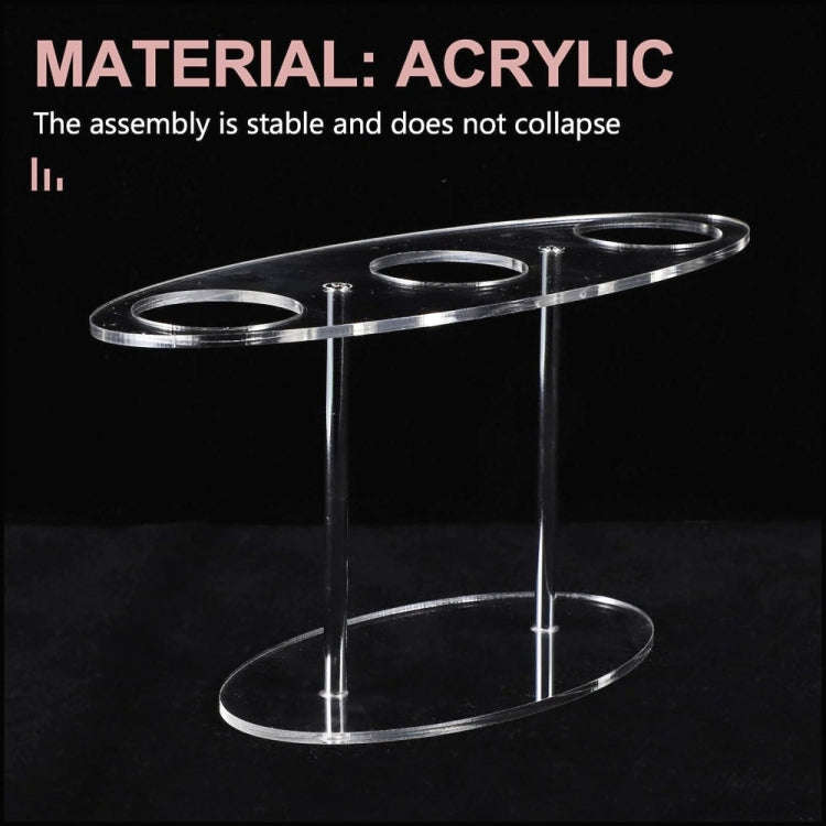 YX035 Acrylic Ice Cream Cone Rack Ice Cream Display Stand(Transparent)