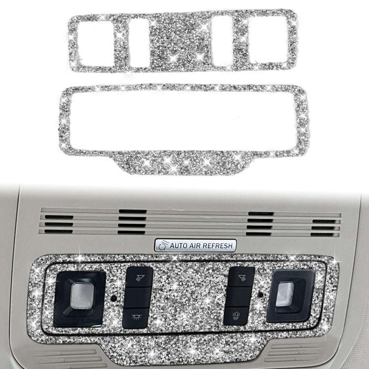 For Ford Mustang Mach E 2021 Car Reading Light Button Diamond Decorative Sticker