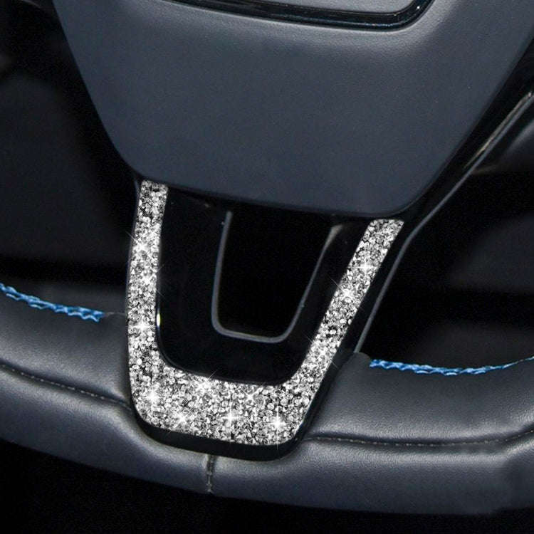 For Ford Mustang Mach E 2021 Car Steering Wheel Diamond Decorative Sticker