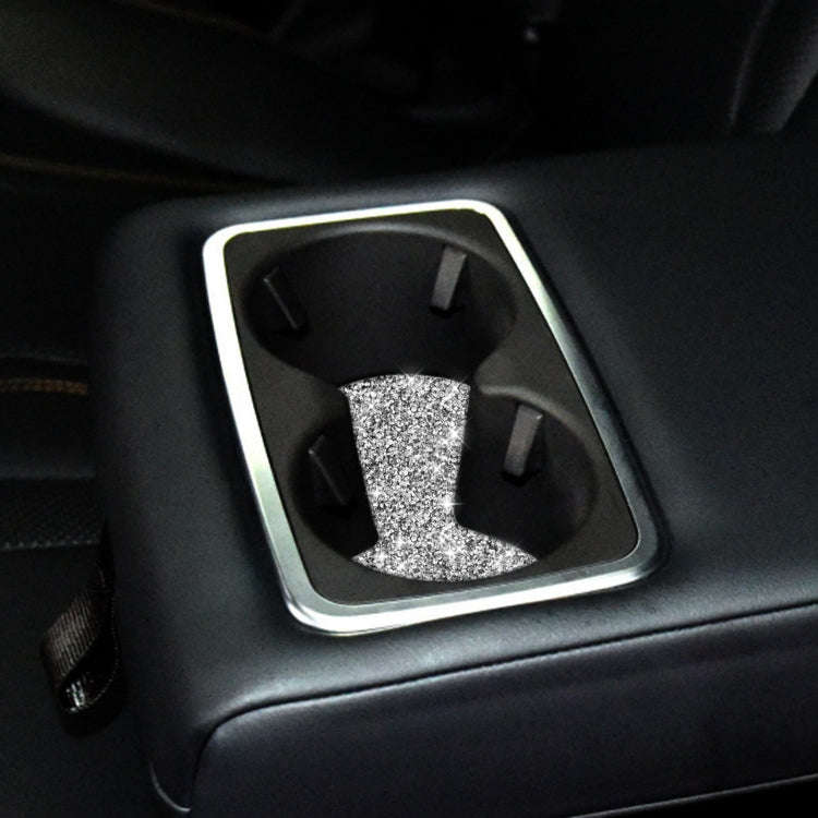 For Ford Mustang Mach E 2021 Car Small Cup Base Diamond Decorative Sticker
