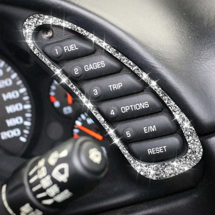 For Chevrolet Corvette C5 1998-2004 2 in 1 Both Sides of Car Speedometer Diamond Decorative Stick...