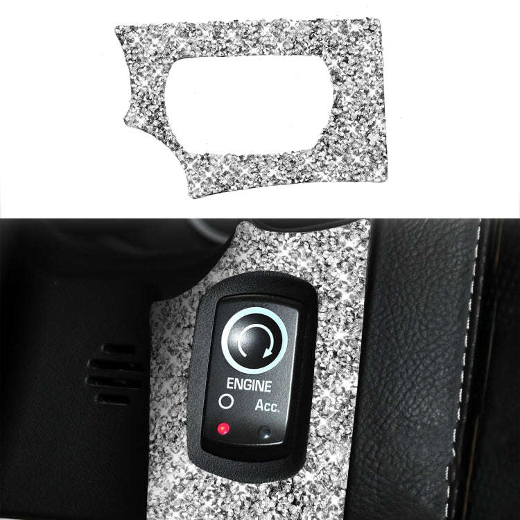 For Chevrolet Corvette C6 2005-2013 Ignition Switch Panel Diamond Decorative Sticker, Left Drive