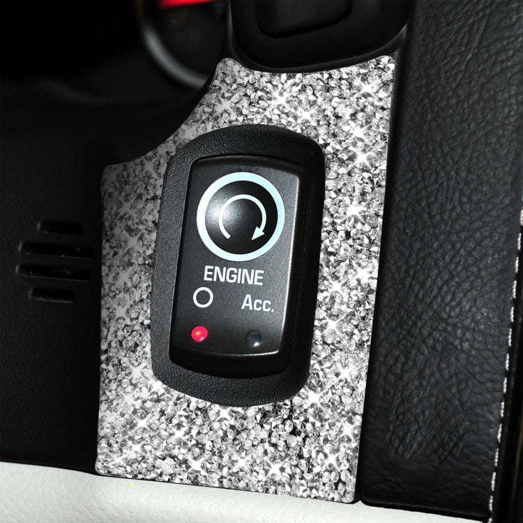 For Chevrolet Corvette C6 2005-2013 Ignition Switch Panel Diamond Decorative Sticker, Left Drive