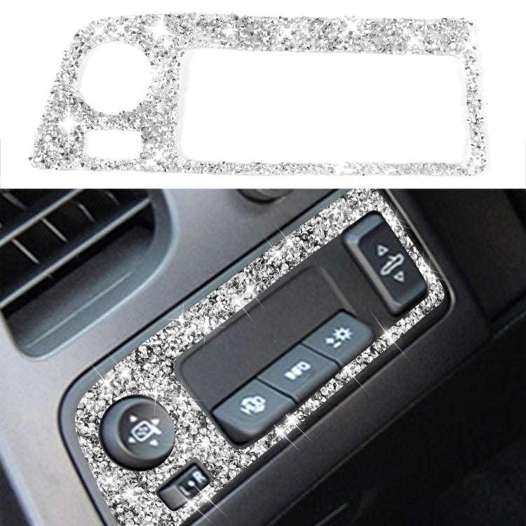 For Chevrolet Corvette C7 2014-2019 Car Headlight Switch Frame Diamond Decorative Sticker, Left D...