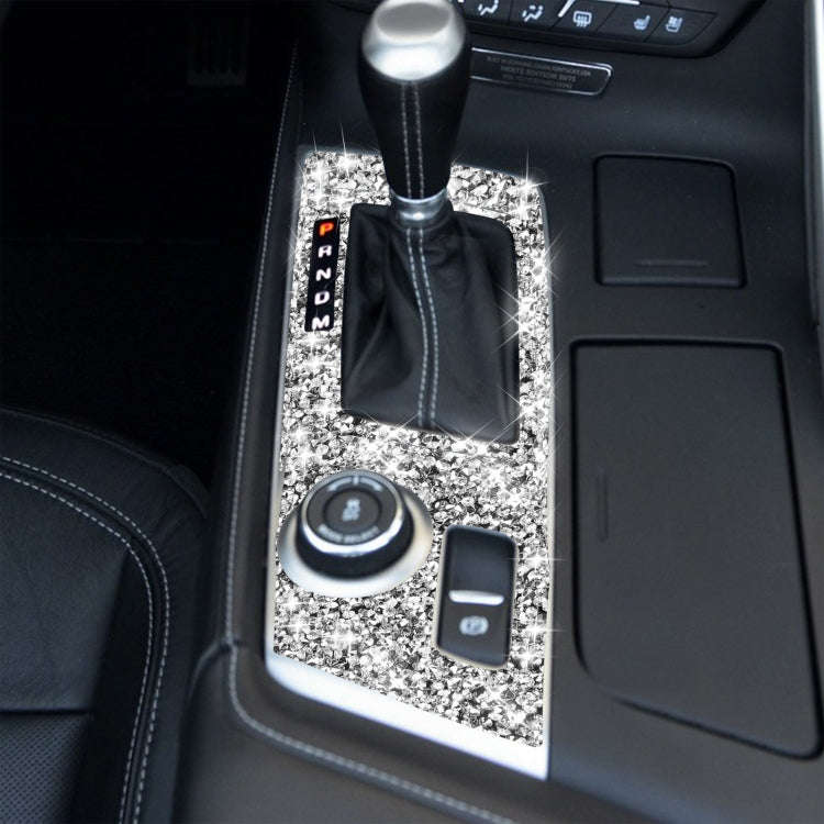 For Chevrolet Corvette C7 2014-2019 Car Gear Panel Diamond Decorative Sticker, Left Drive