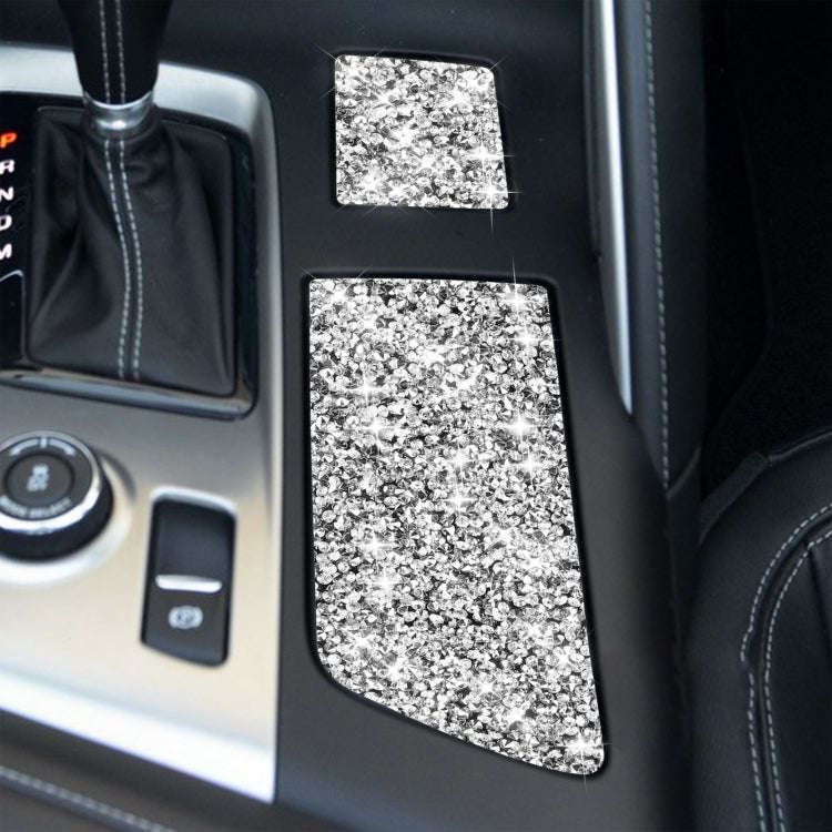 For Chevrolet Corvette C7 2014-2019 Car Cup Holder Cover Diamond Decorative Sticker, Left Drive