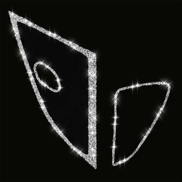 For Chevrolet Corvette C7 2014-2019 Car Door Speaker Frame Diamond Decorative Sticker, Left Drive