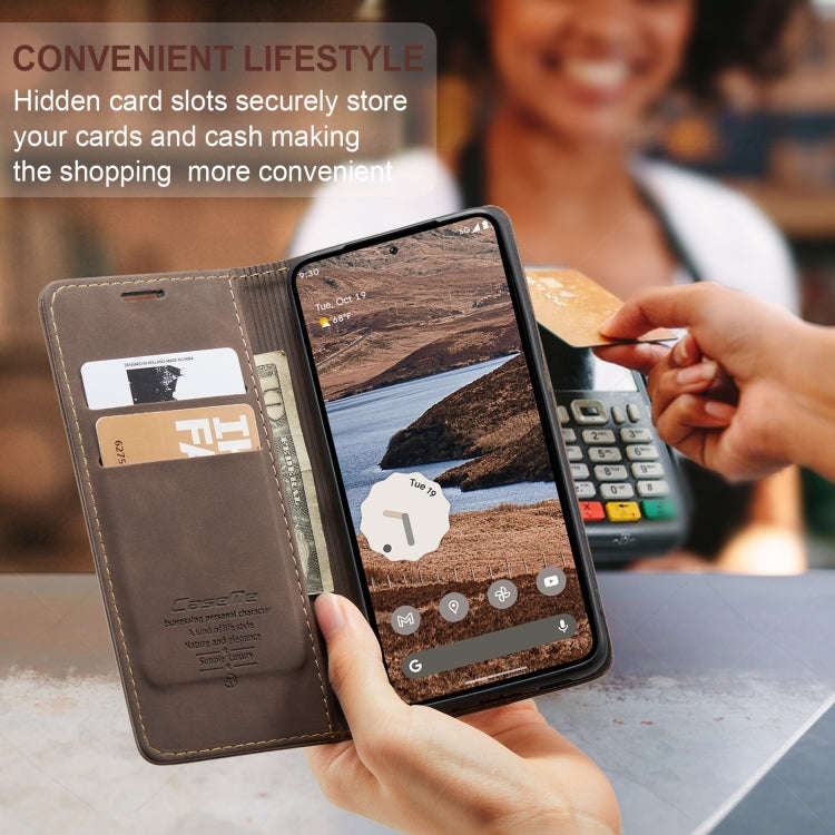 For Google Pixel 9 Pro XL CaseMe 013 Multifunctional Horizontal Flip Leather Phone Case(Coffee)