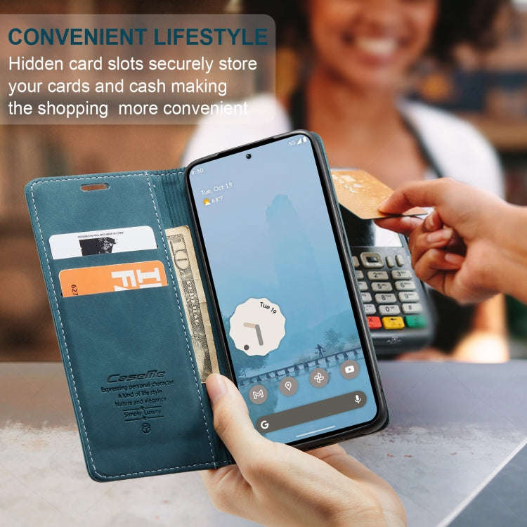 For Google Pixel 9 Pro XL CaseMe 013 Multifunctional Horizontal Flip Leather Phone Case(Blue)