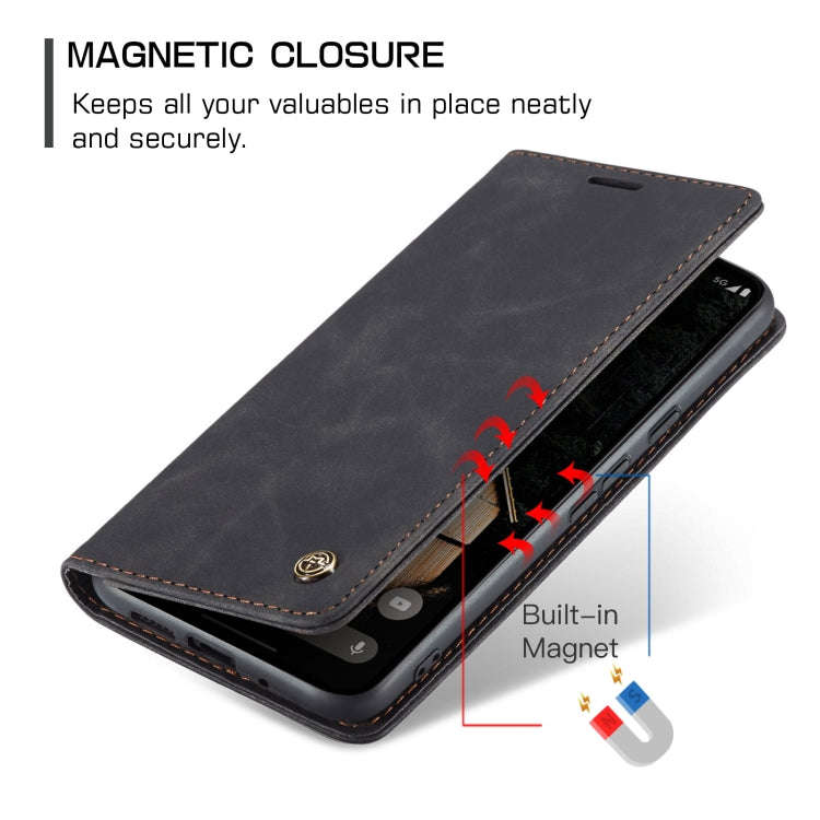 For Google Pixel 9 Pro XL CaseMe 013 Multifunctional Horizontal Flip Leather Phone Case(Black)
