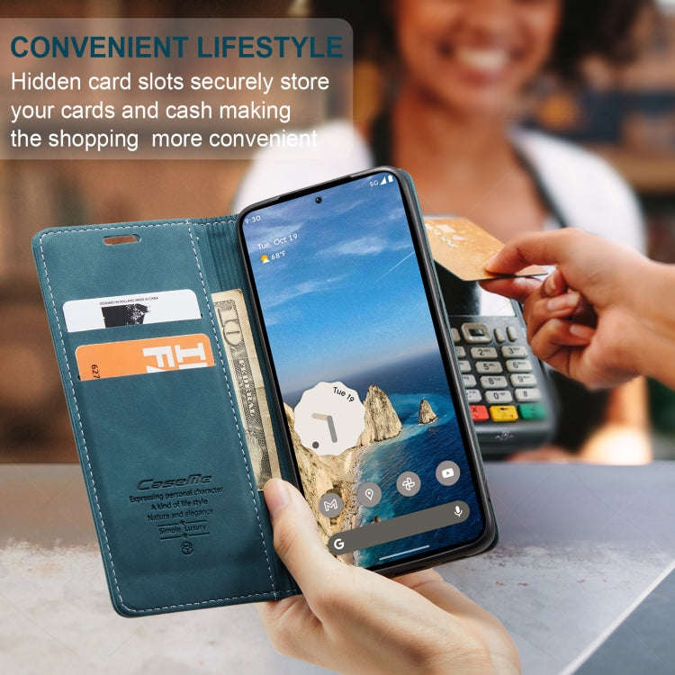 For Google Pixel 9 / 9 Pro CaseMe 013 Multifunctional Horizontal Flip Leather Phone Case(Blue)