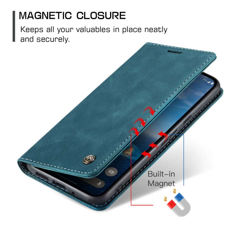 For Google Pixel 9 / 9 Pro CaseMe 013 Multifunctional Horizontal Flip Leather Phone Case(Blue)