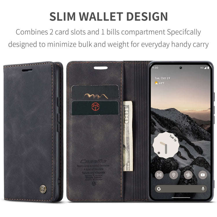 For Google Pixel 9 / 9 Pro CaseMe 013 Multifunctional Horizontal Flip Leather Phone Case(Black)