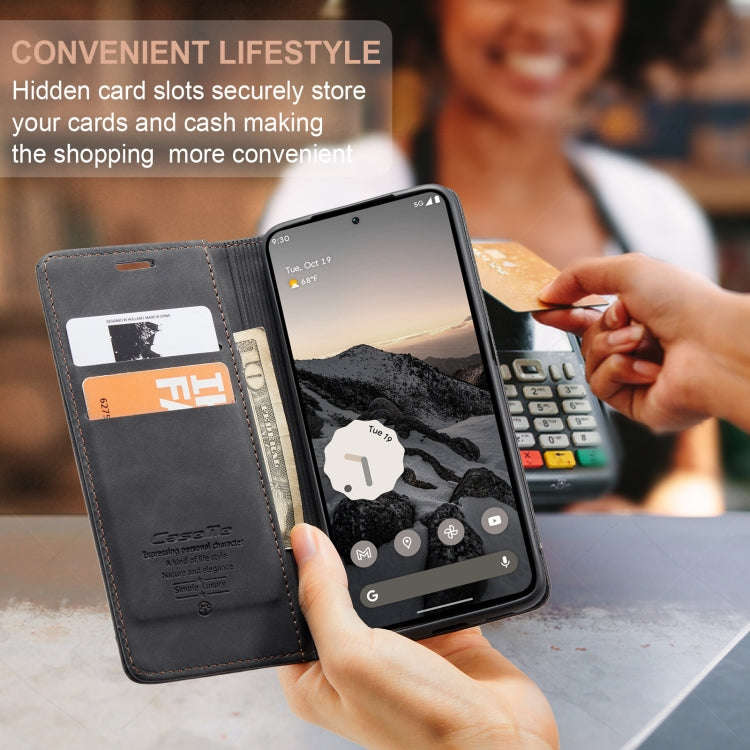 For Google Pixel 9 / 9 Pro CaseMe 013 Multifunctional Horizontal Flip Leather Phone Case(Black)