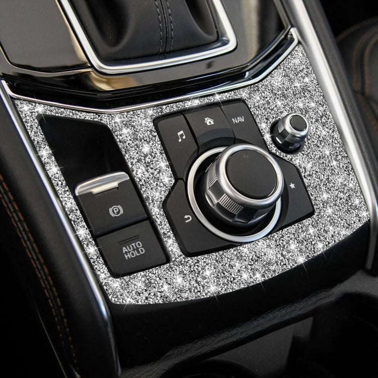 For Mazda CX-5 2017-2018 Car Electronic Handbrake Panel Diamond Decorative Sticker, Left Drive