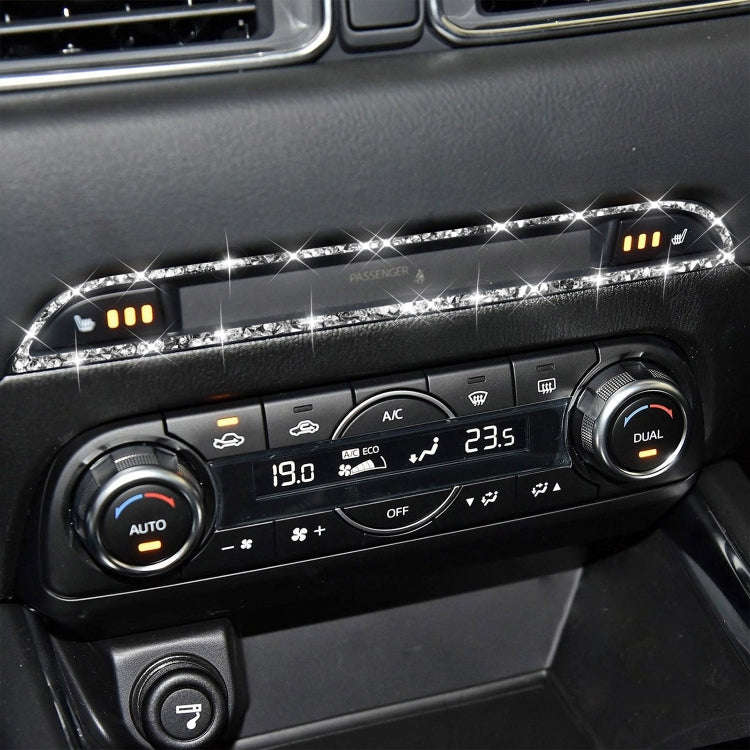 For Mazda CX-5 2017-2018 Car Center Control Panel Diamond Decorative Stickerr,Left and Right Driv...
