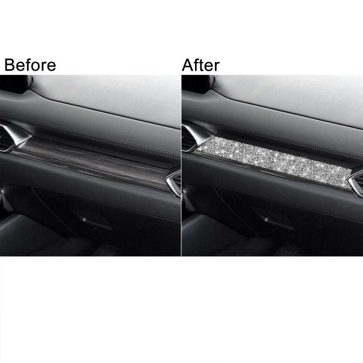 For Mazda CX-5 2017-2018 Car Instrument Panel Diamond Decorative Sticker,Left and Right Drive Uni...