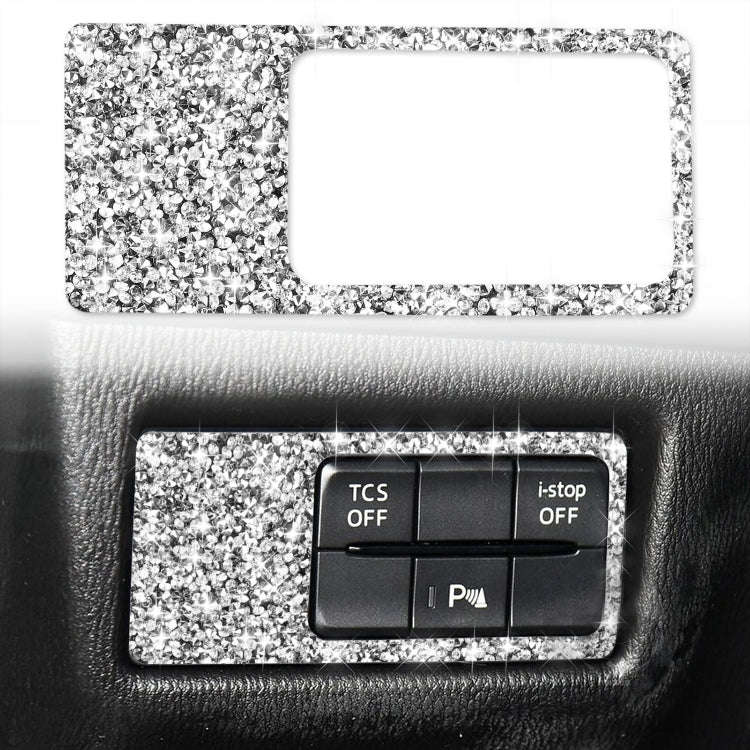 For Mazda CX-5 2017-2018 Car Headlight Panel Diamond Decorative Sticker, Left Drive