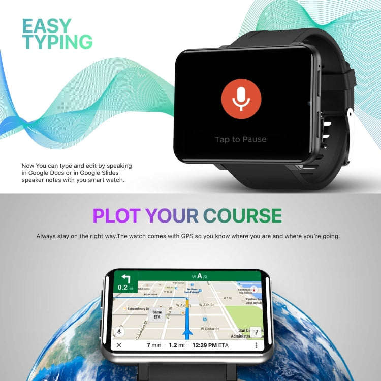 DM100 2.86 inch IPS Full Screen Smart Sport Watch, Support Independent Card Insertion / Multiple ...