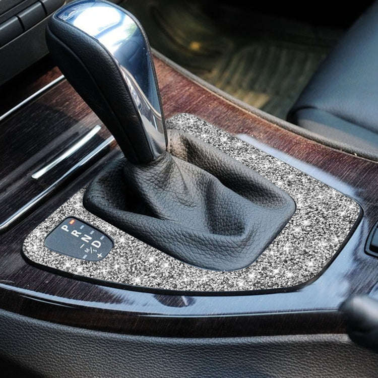 For BMW 3 Series E90 / E92 2005-2012 Car Gear Panel Diamond Decorative Sticker, Left Drive