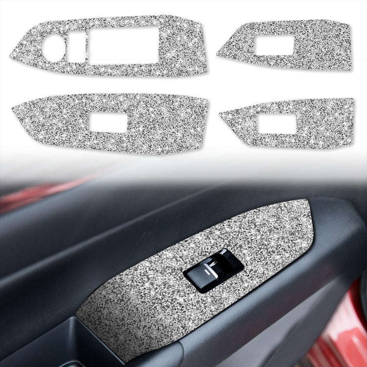 For Mazda CX-5 2017-2018 Car Window Button Panel Diamond Decorative Sticker, Right Drive