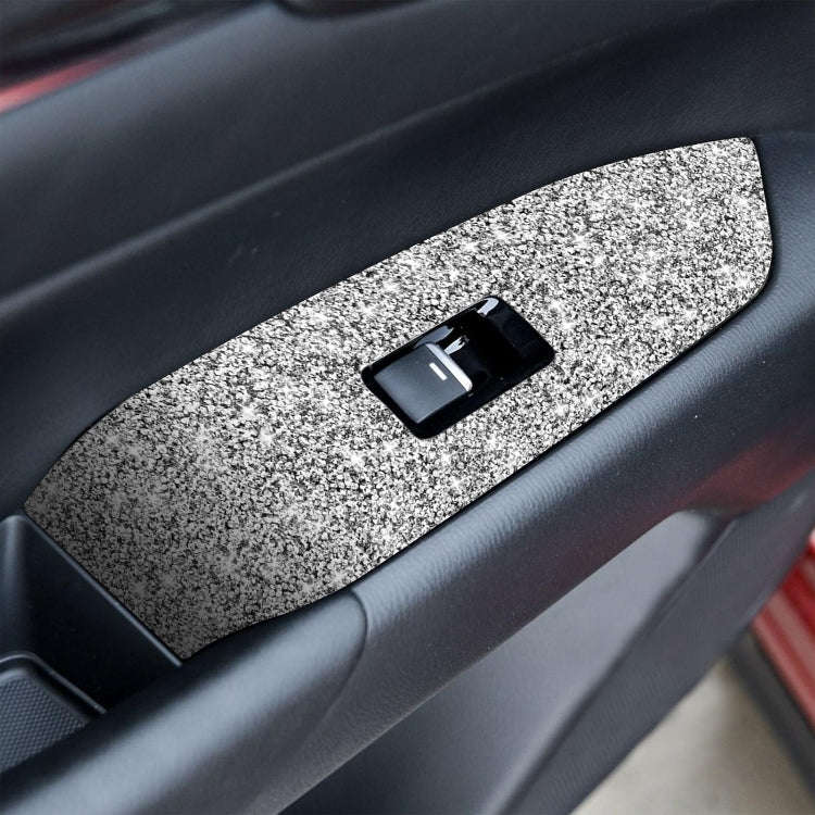 For Mazda CX-5 2017-2018 Car Window Button Panel Diamond Decorative Sticker, Right Drive