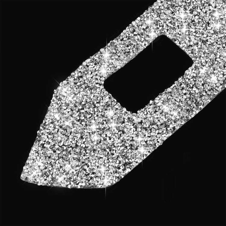 For Ford Mustang 2009-2013 3pcs Car Window Glass Lifter Panel Diamond Decoration Sticker, Left Ha...