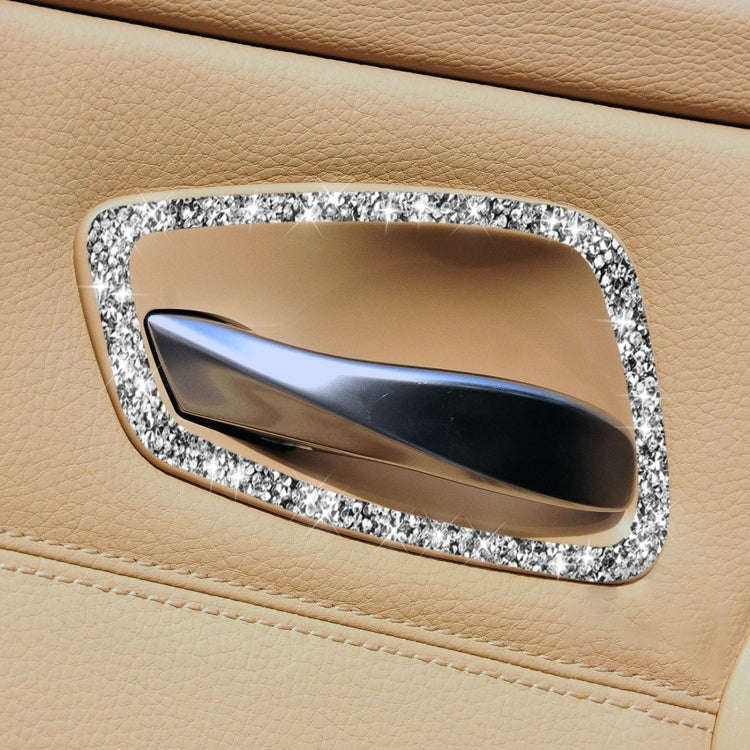 Car Door Handle Frame Diamond Decorative Sticker for BMW 3 Series E90 2005-2012, Modified 320i / ...
