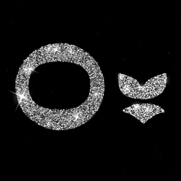 For Mazda CX-5 2017-2018 Car Steering Wheel Panel Diamond Decorative Sticker,Left and Right Drive...