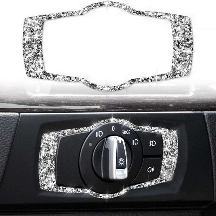 Car Headlight Switch Frame Diamond Decorative Sticker for BMW 3 Series E90 / E92 / E93 2005-2012,...