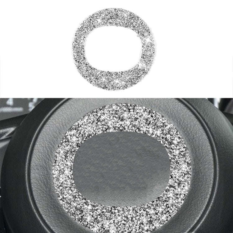 For Mazda CX-5 2017-2018 Car Steering Wheel Circle Diamond Decorative Sticker,Left and Right Driv...