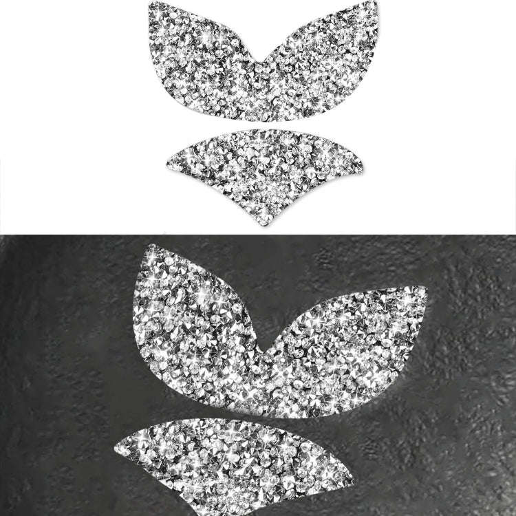 For Mazda Angksela/Atez/CX-5/CX-4 Car Steering Wheel Logo Diamond Decorative Sticker,Left and Rig...