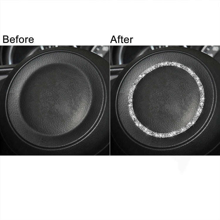 For Mazda CX-5/CX-4 Car Steering Wheel Diamond Decorative Sticker,Left and Right Drive Universal
