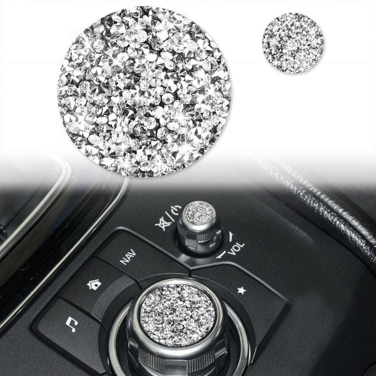 For Mazda3/6/CX-9/CX-5 Car Multimedia Button Diamond Decorative Sticker,Left and Right Drive Univ...